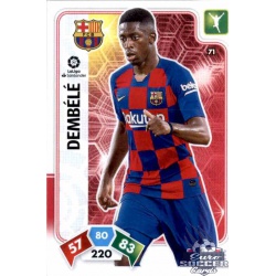 Ousmane Dembélé Barcelona 71 Adrenalyn XL Liga Santader 2019-20