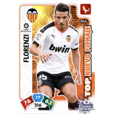 Florenzi Top Nuevo Fichaje 493 Adrenalyn XL Liga Santader 2019-20