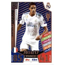 Raphaël Varane Real Madrid 7 Match Attax Champions 2017-18