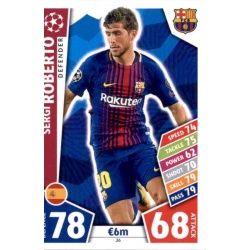 Sergi Roberto Barcelona 26 Match Attax Champions 2017-18