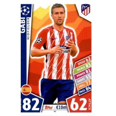 Gabi Atlético Madrid 45 Match Attax Champions 2017-18