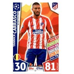 Yannick Carrasco Atlético Madrid 49 Match Attax Champions 2017-18