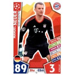 Manuel Neuer Bayern Munich 56 Match Attax Champions 2017-18