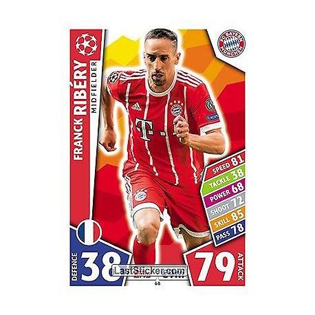 Franck Ribéry Bayern Munich 66 Match Attax Champions 2017-18