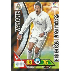 Varane Edición Limitada Adrenalyn XL La Liga 2016-17