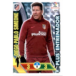 Diego Pablo Simeone Plus Entrenador 474 Adrenalyn XL La Liga 2016-17