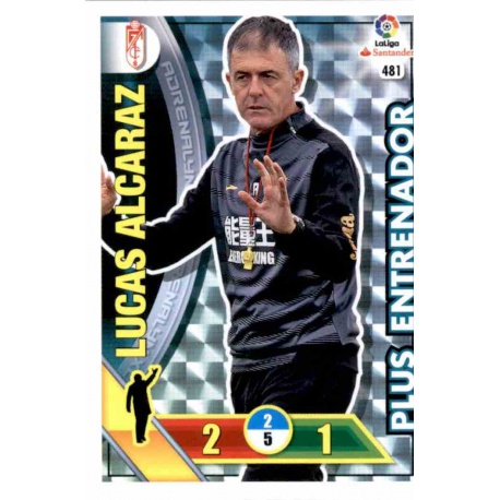 Lucas Alcaraz Plus Entrenador 481 Adrenalyn XL La Liga 2016-17