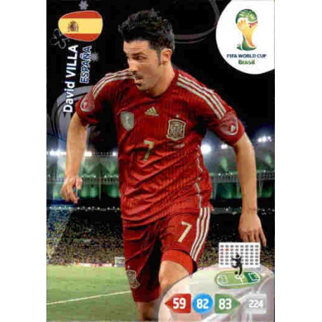 Comprar Online de David Villa Equipo España Panini Adrenalyn XL 2014 Mundial