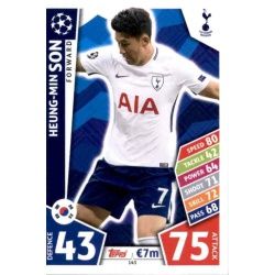 Heung-Min Son Tottenham Hotspur 143 Match Attax Champions 2017-18