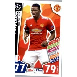 Paul Pogba Manchester United 156 Match Attax Champions 2017-18