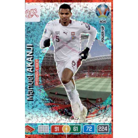 Manuel Akanki Defensive Rock Switzerland 404 Adrenalyn XL Euro 2020