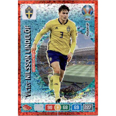 Victor Nilsson Lindelöf Defensive Rock Sweden 405 Adrenalyn XL Euro 2020