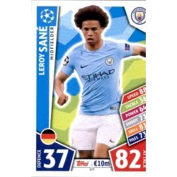 Leroy Sané Manchester City 177 Match Attax Champions 2017-18