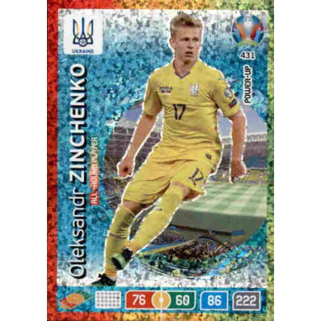 Oleksandr Zinchenko All Round Player Ukraine 431 Adrenalyn XL Euro 2020