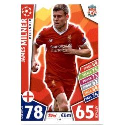 James Milner Liverpool 184 Match Attax Champions 2017-18