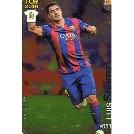 Luis Suárez Barcelona Liso Puntas Redondas 651 Las Fichas Quiz Liga 2016 Official Quiz Game Collection