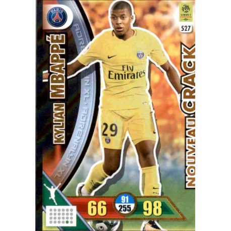 Kylian Mbappé Nouveau Crack Adrenalyn XL Foot 2017-18 Kylian Mbappé