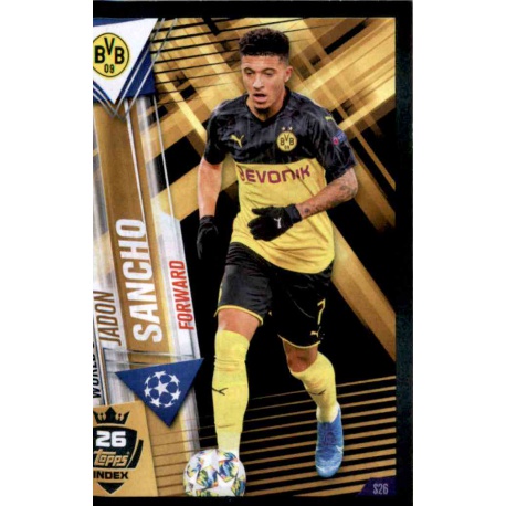 Jadon Sancho Borussia Dortmund World Star W26 Match Attax 101 2019-20