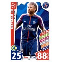 Neymar Jr PSG 268 Match Attax Champions 2017-18