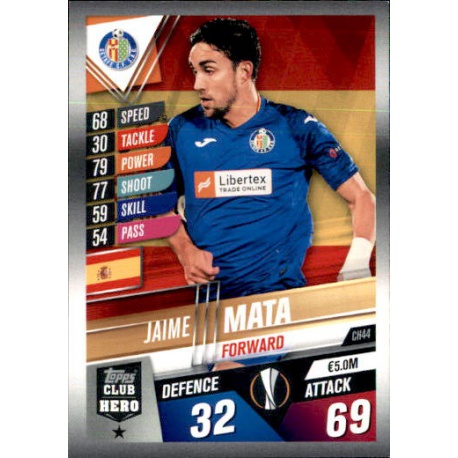 Jamie Mata Getafe Club Hero CH44 Match Attax 101 2019-20