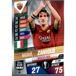 Nicolo Zaniolo AS Roma Club Hero CH52 Match Attax 101 2019-20