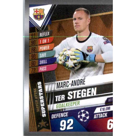 Marc-André ter Stegen Barcelona Superstars MS1 Match Attax 101 2019-20