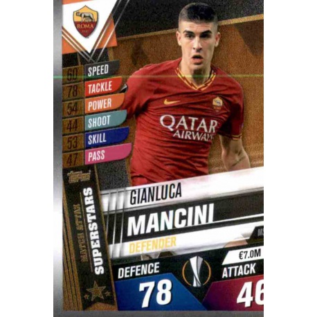 Gianluca Mancini AS Roma Superstars MS6 Match Attax 101 2019-20