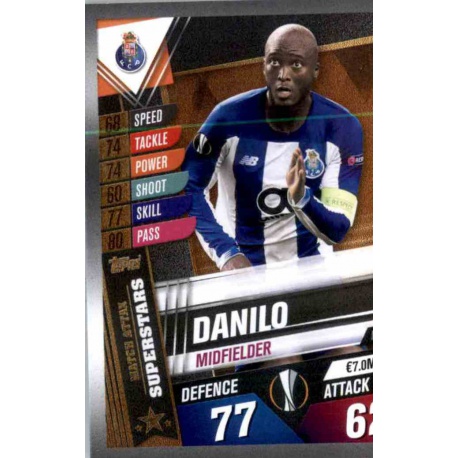 Danilo Porto Superstars MS7 Match Attax 101 2019-20