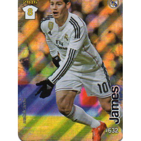 James Rodríguez Real Madrid Rayas Diagonales Puntas Redondas 632 Las Fichas Quiz Liga 2016 Official Quiz Game Collection