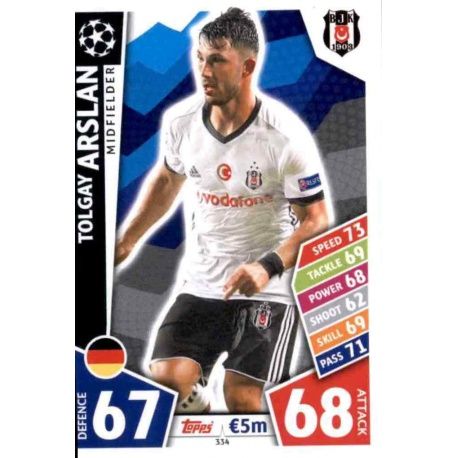 Tolgay Arslan Besiktas 334 Match Attax Champions 2017-18