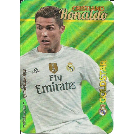 Oferta Trading Card Cristiano Ronaldo Gold Star Rayas Diagonales ...