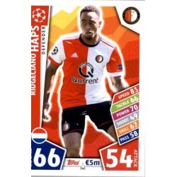 Ridgeciano Haps Feyenoord 345 Match Attax Champions 2017-18