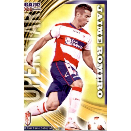 Jaime Romero Superstar Granada 539 Las Fichas de la Liga 2012 Official Quiz Game Collection