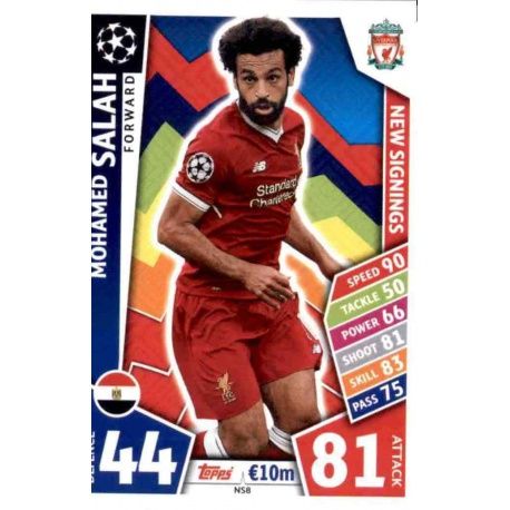 Mohamed Salah New Signings NS8 Match Attax Champions 2017-18