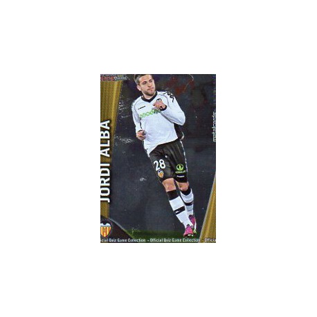 Jordi Alba Metalcards Valencia 25 Las Fichas de la Liga 2012 Official Quiz Game Collection