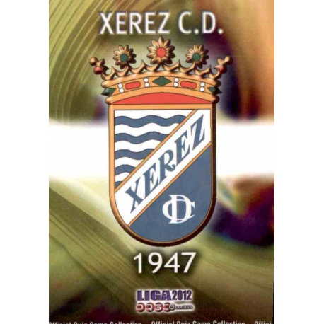 Escudo Xerez 859 Las Fichas de la Liga 2012 Platinum Official Quiz Game Collection