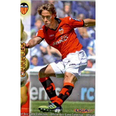 Canales Valencia 73 Las Fichas de la Liga 2013 Official Quiz Game Collection