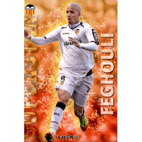 Feghouli Superstar Valencia 79 Las Fichas de la Liga 2013 Official Quiz Game Collection