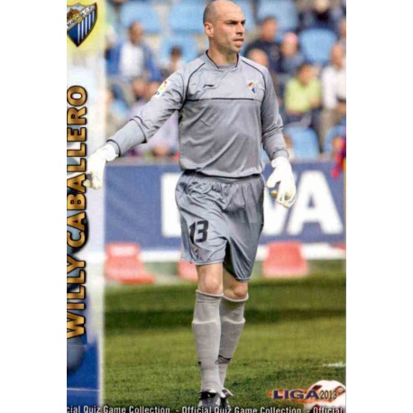 Willy Caballero Málaga 85 Las Fichas de la Liga 2013 Official Quiz Game Collection