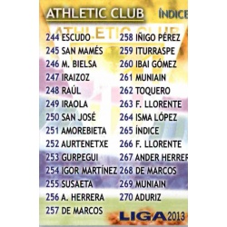 ïndice Athletic Club 265 Las Fichas de la Liga 2013 Official Quiz Game Collection