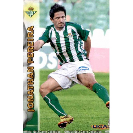 Jonathan Pereira Betis 343 Las Fichas de la Liga 2013 Official Quiz Game Collection