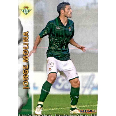 Jorge Molina Betis 345 Las Fichas de la Liga 2013 Official Quiz Game Collection