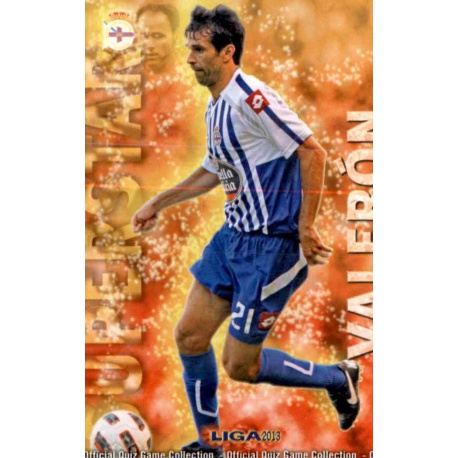 Valerón Superstar Deportivo 484 Las Fichas de la Liga 2013 Official Quiz Game Collection