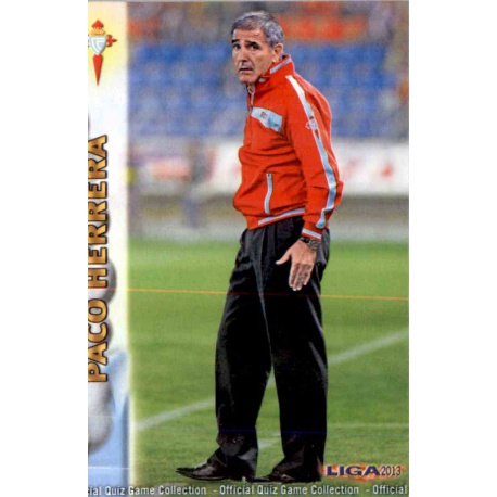 Paco Herrera Celta 489 Las Fichas de la Liga 2013 Official Quiz Game Collection