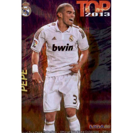 Pepe Top Morado Real Madrid 559 Las Fichas de la Liga 2013 Official Quiz Game Collection