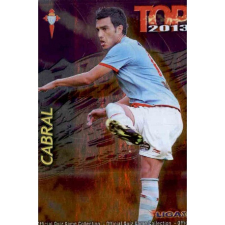 Cabral Top Morado Celta 567 Las Fichas de la Liga 2013 Official Quiz Game Collection