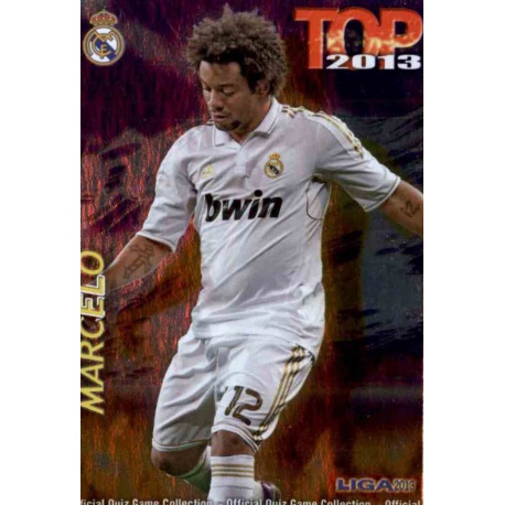 Marcelo Top Morado Real Madrid 577 Las Fichas de la Liga 2013 Official Quiz Game Collection