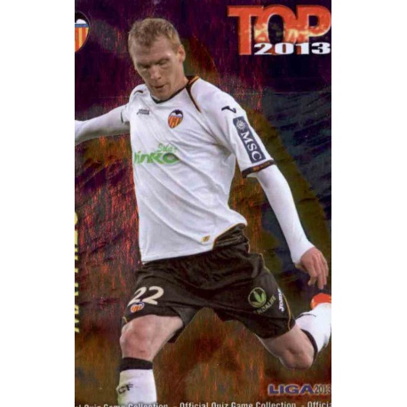 Mathieu Top Morado Valencia 579 Las Fichas de la Liga 2013 Official Quiz Game Collection