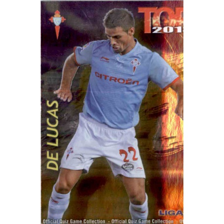 De Lucas Top Morado Celta 602 Las Fichas de la Liga 2013 Official Quiz Game Collection