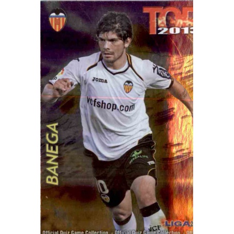 Banega Top Morado Valencia 615 Las Fichas de la Liga 2013 Official Quiz Game Collection